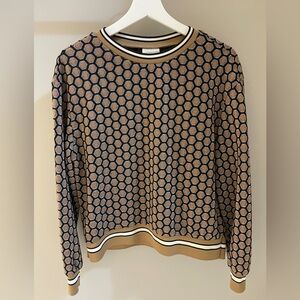 H&M x GP & J Baker Patterned Knit Top Size XS | Designer Collaboration